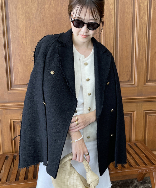 plage（プラージュ）の「【GIRL】ツィードケープジャケット（その他