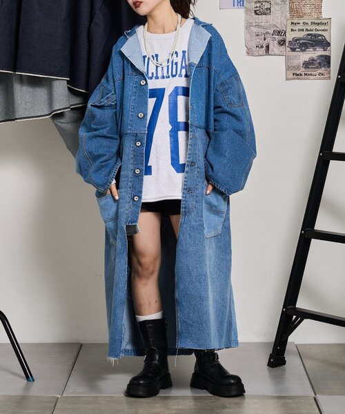 etsinta】リメイクデニムショップコート（その他アウター）｜etsinta