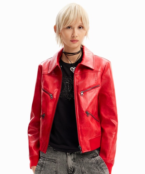 Desigual（デシグアル）の「レトロ バイカージャケット（ライダース