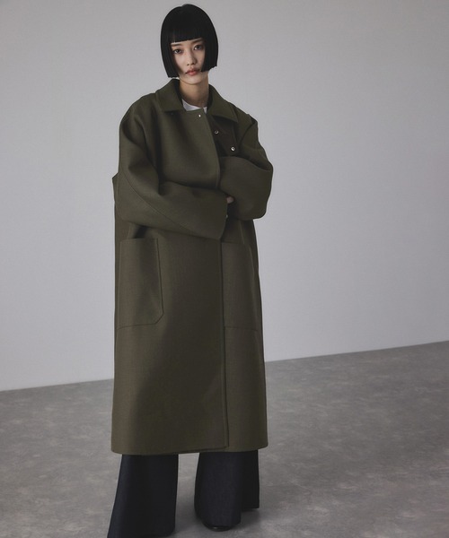 ソモウリバーロングコート（ステンカラーコート）｜ADAM ET ROPE