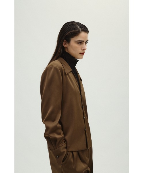 Open collar slim SH JK オープンカラースリムシャツジャケット