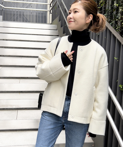 Spick & Span（スピックアンドスパン）の「パイルジャージーブルゾン