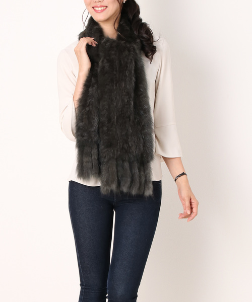 ロシアンセーブルファーマフラー（マフラー）｜sankyo shokai