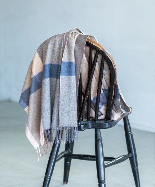 IENA（イエナ）の「【CERVINO】チェックカシミヤストール 70*180