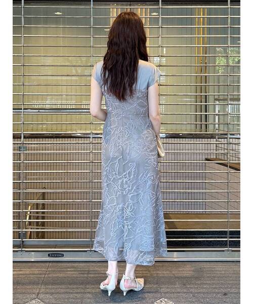 LAGUNAMOON（ラグナムーン）の「LADYモール刺繍ドッキングワンピース