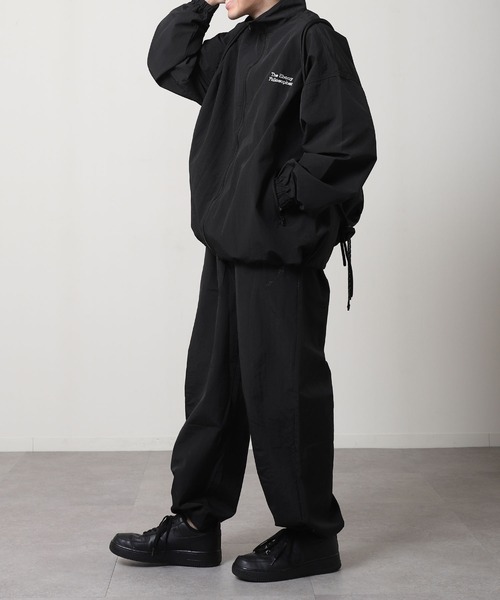 ZIP FIVE】 ワンポイント 刺繍 ドローコード内蔵 ナイロン トラック