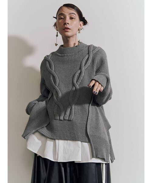 UN3D.（アンスリード）の「ケーブルボリュームニット（ニット/セーター