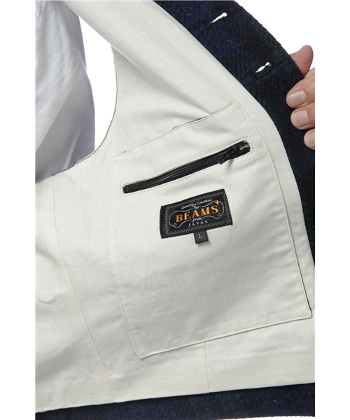 BEAMS PLUS（ビームスプラス）の「BEAMS PLUS / ハリスツイードベスト