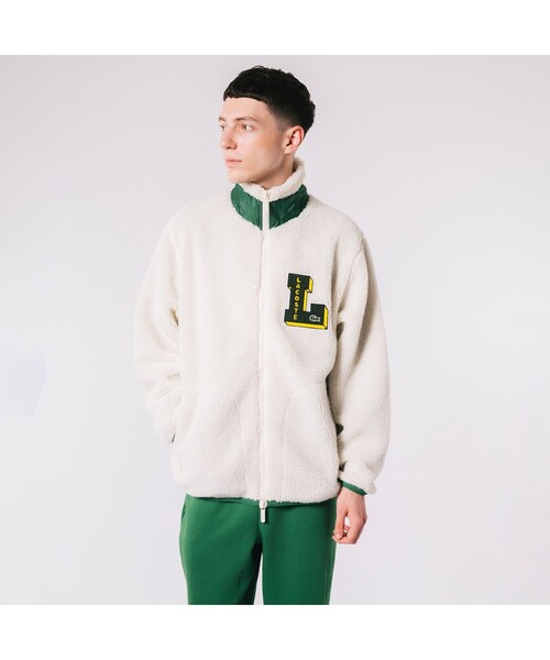 セール】Lワッペンシェルパフリースジャケット（カーディガン/ボレロ