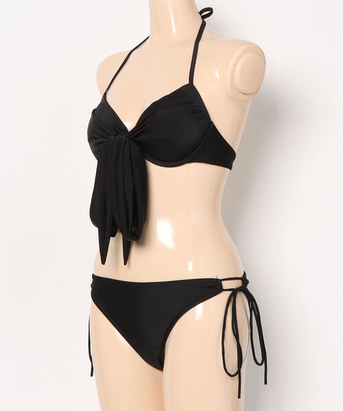 セール】フロントクロス バックリボン ホルターネックビキニ 水着