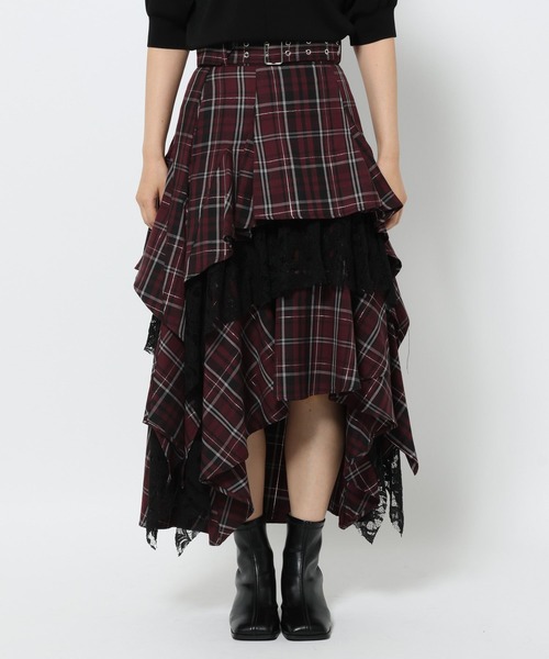 タータンチェックティアードスカート(HARE)（スカート）｜HARE（ハレ