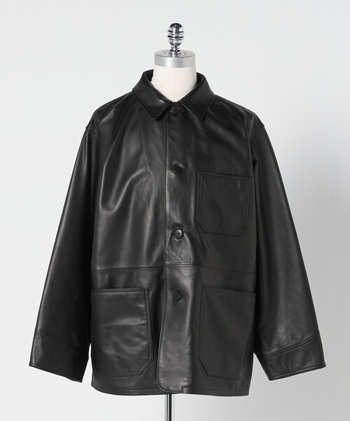 別注】＜UNITED ARROWS × LOEFF＞ラムレザー カバーオール ジャケット