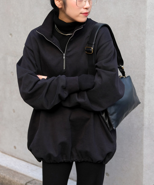 AP STUDIO（エーピーストゥディオ）の「ハーフジップスウェット