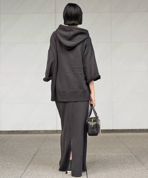 ウールミックスハーフジップフーディ（スウェット）｜AP STUDIO