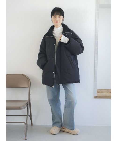 セール】ミドル丈ルーズシルエットダウン（ダウンジャケット/コート