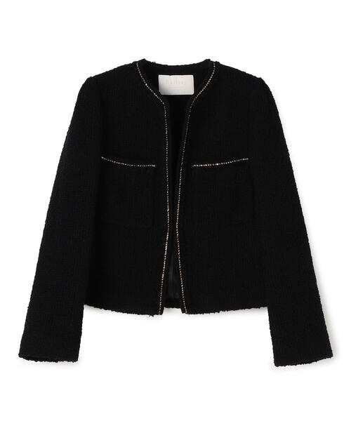 BALLSEY（ボールジィ）の「ツイストループツイード ノーカラー