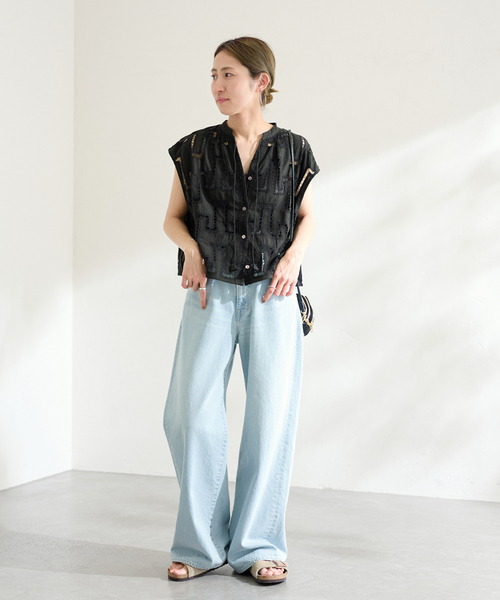 FRAMeWORK（フレームワーク）の「カットワークレースブラウス（シャツ