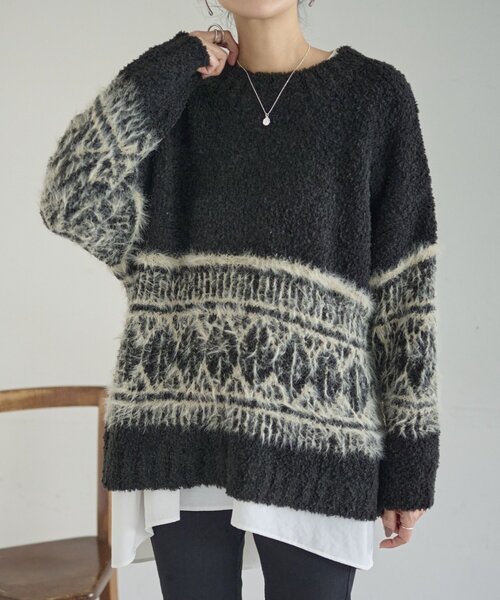 BEARDSLEY（ビアズリー）の「ビッグフェアアイル柄プルオーバー