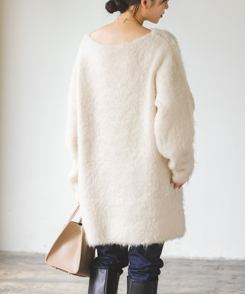 Noble（ノーブル）の「シャギーニットミニワンピース（ワンピース