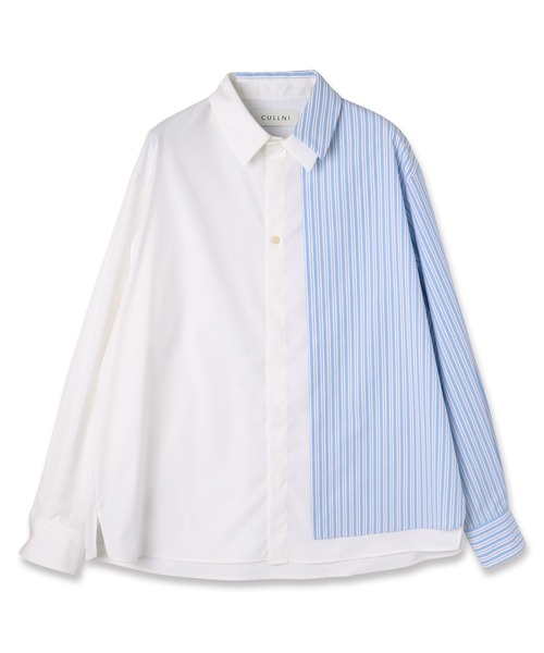CULLNI（クルニ）の「Stripe Asymmetrical Layered Shirt（シャツ