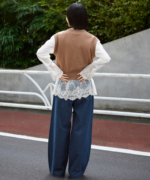 チュールレースブラウス（シャツ/ブラウス）｜SLOBE IENA
