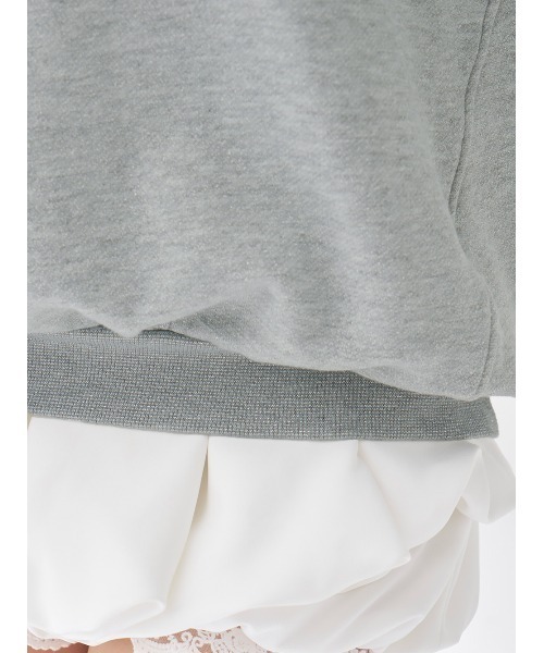 カラーラメスウェットオーバートップス（スウェット）｜Darich