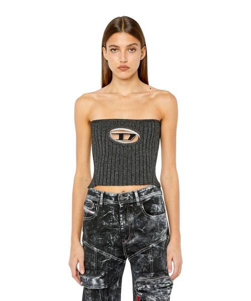 DIESEL（ディーゼル）の「レディース トップス ベアトップ リブニット