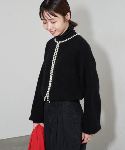 セール】パールカーディガン（カーディガン/ボレロ）｜SLOBE IENA