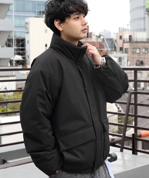 8(eight)（エイト）の「中綿ノンキルトブルゾン（ダウンジャケット