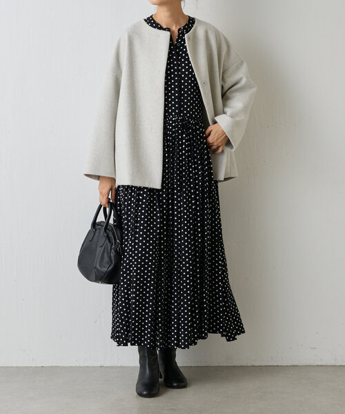 BEARDSLEY（ビアズリー）の「《3サイズ展開》ドットギャザーワンピース