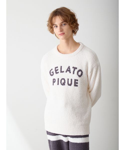 HOMME】パウダーロゴジャガードプルオーバー＆ロングパンツセット