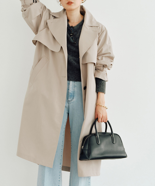 IENA（イエナ）の「Pe/ポプリンシングルトレンチコート（トレンチ