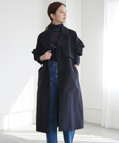 IENA（イエナ）の「Pe/ポプリンシングルトレンチコート（トレンチ