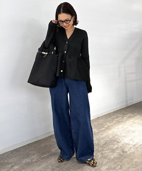 Vネックペプラムカーディガン（カーディガン/ボレロ）｜SLOBE IENA