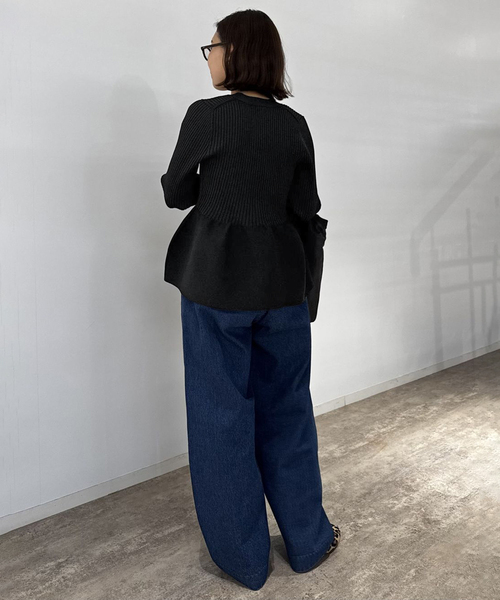 Vネックペプラムカーディガン（カーディガン/ボレロ）｜SLOBE IENA