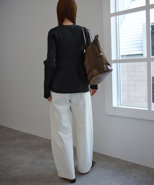 Vネックペプラムカーディガン（カーディガン/ボレロ）｜SLOBE IENA