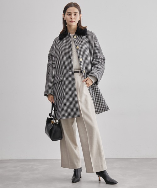 ROPE'（ロペ）の「【2way】ノーカラー/エコファー付け襟 メルトン A