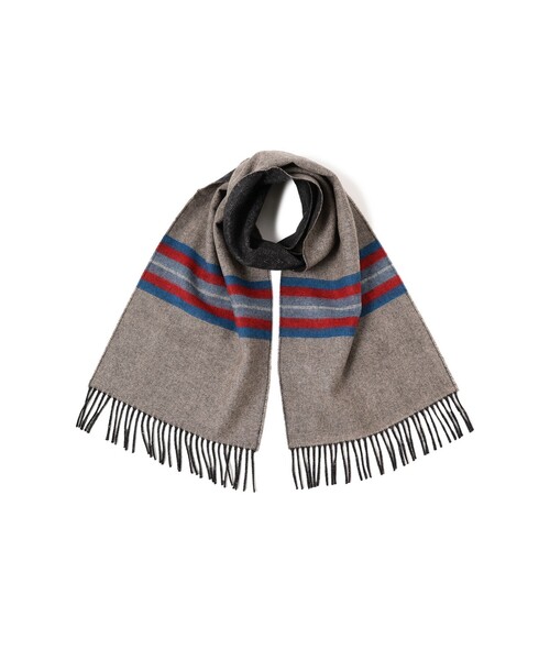 Johnstons of Elgin 100%カシミヤ マフラー リバーシブル 【公式通販】