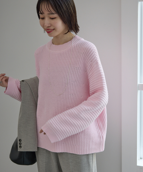 バルキーコットンプルオーバー（ニット/セーター）｜SLOBE IENA