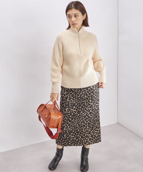 BATONER（バトナー）の「【SHIPS別注】BATONER:ハーフ ジップ ニット