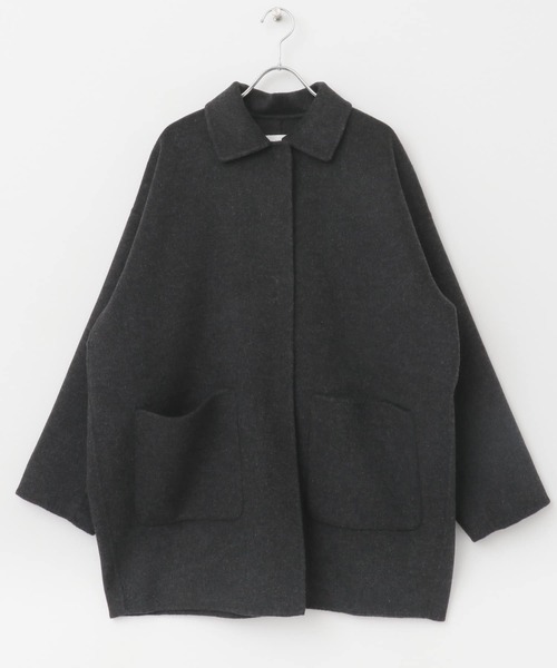かぐれ（カグレ）の「ウールステンカラーショートコート（ステンカラー