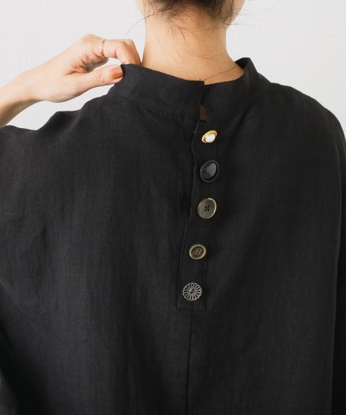 BEARDSLEY（ビアズリー）の「《ビアズリー》後ろボタン袖パフリネン