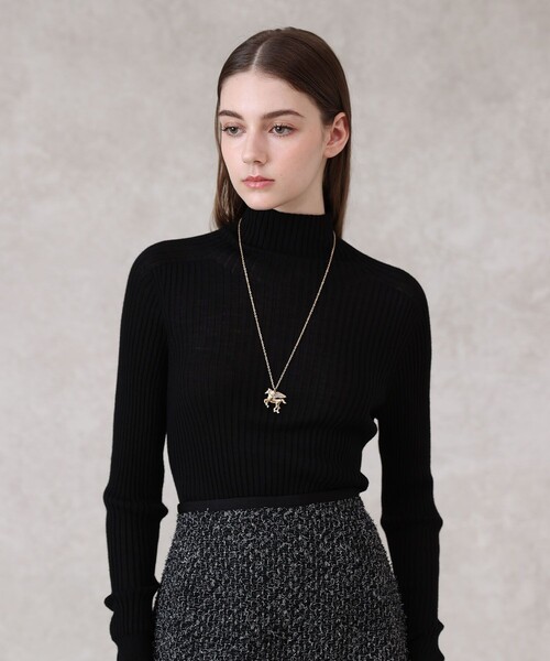 シアーウールハイネック プルオーバー（ニット/セーター）｜ANAYI