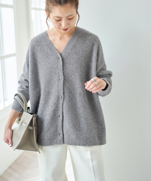 セール】フォックスウールミックス2WAYカーディガン（カーディガン