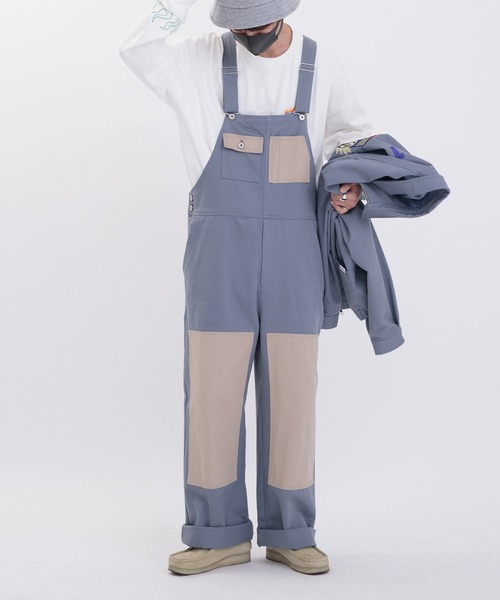 Perushu（ペルーシュ）の「パッチワークオーバーオール（サロペット