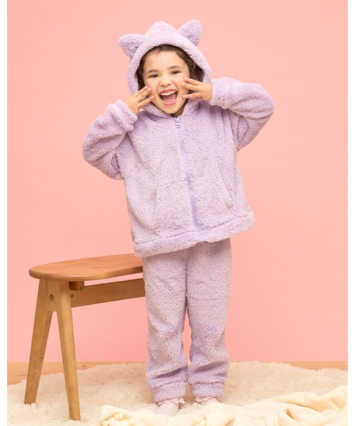 セール】うさぎ&ねこパーカー&パンツセット（ルームウェア/パジャマ
