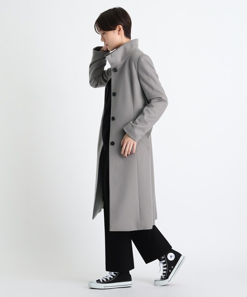 INDIVI（インディヴィ）の「◇【カシミヤ100％】スタンドカラーコート