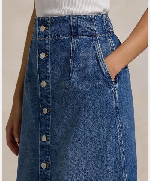 POLO RALPH LAUREN（ポロ ラルフ ローレン）の「デニム Aライン ミディ