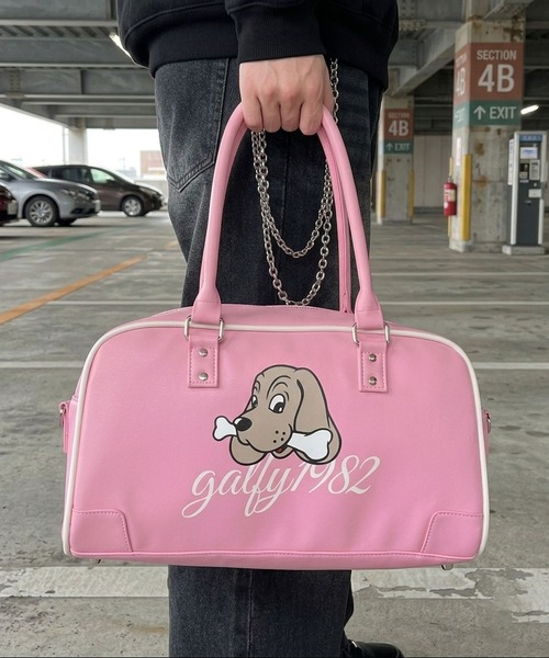 セール】【GALFY/ガルフィー】2WAY合皮ボストンショルダーバッグ/耐久