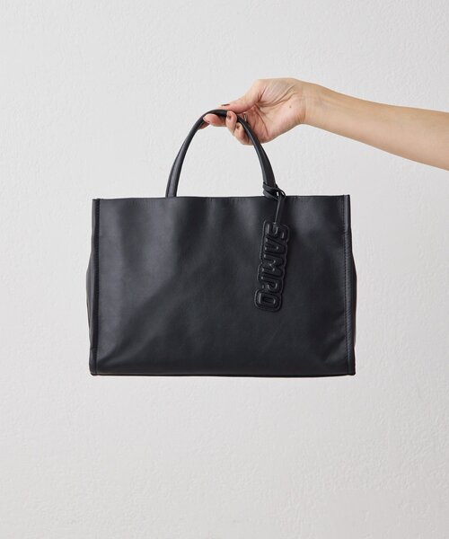 本革》sampo×earコラボ スペーストイレザースクエアトートバッグ